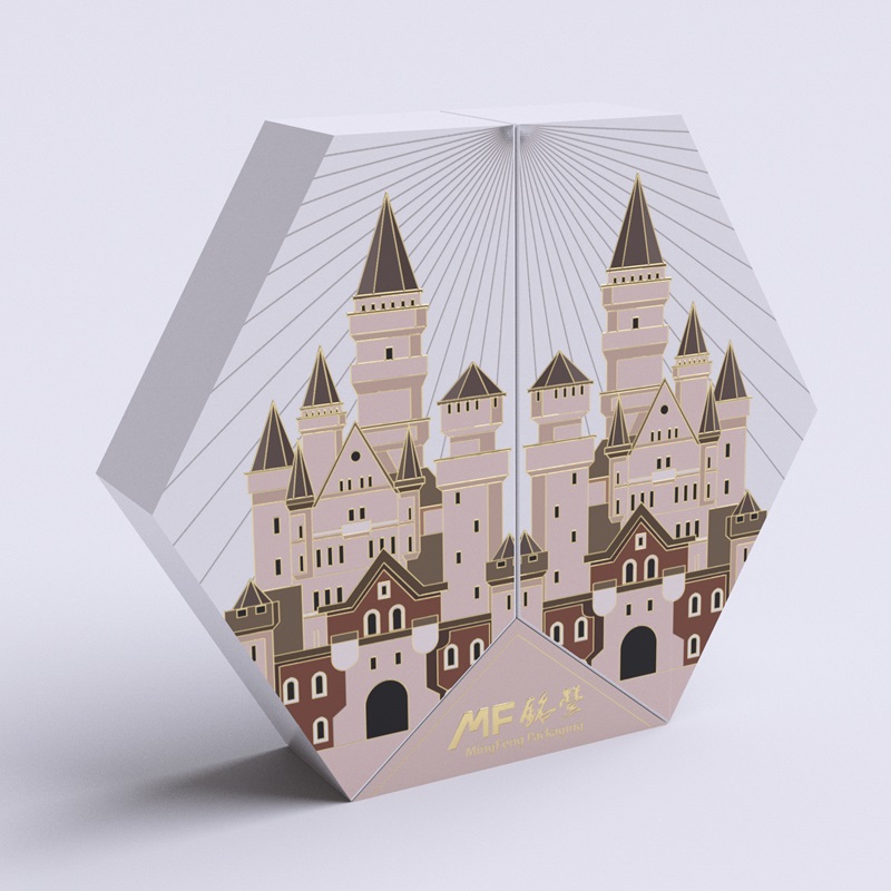 hexagonal sliding paper coin box