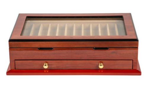 Premium Cedar Cigar Display Box with Drawer