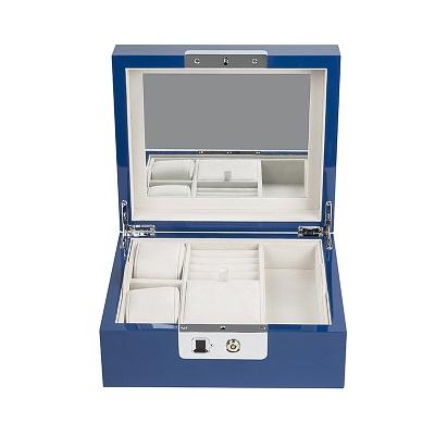 Blue Paint Fingerprint Lock Jewelry Box Blue Paint Fingerprint Lock Jewelry Box