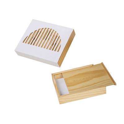 Minimalist FSC-Certified Pine Wooden Beauty Box