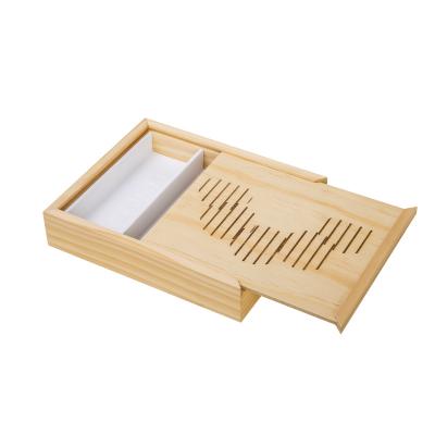 Minimalist FSC-Certified Pine Wooden Beauty Box