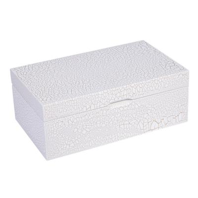 Golden Crakle Lacquer Finish Wooden Box